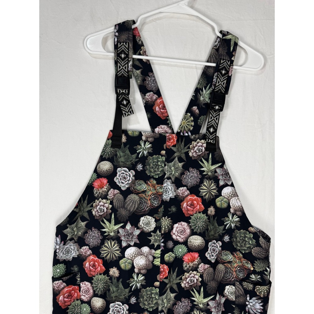 KAVU San Blas Greenhouse Overalls XL Black Succulent Cactus Print NWT 6094-856-4 - Picture 9 of 11